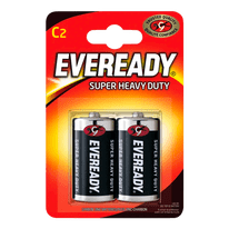 Eveready Super Heavy Duty Batteries - C Pack 2