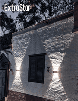 Extrastar LED Solar Up & Down Wall Lamp Warm White - 3000k