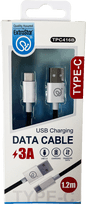 Extrastar Type C Charging Data Cable 1.2m - Black