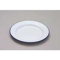 Falcon Enamel Dinner Plate - Traditional White - 22cm x 2D