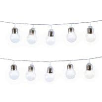 GardenKraft Party Bulb Lights - 50 Bulb Warm White