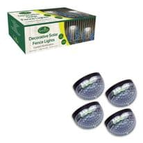 GardenKraft Solar Fence Decorative Lights - 4 Pack