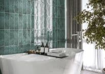 Golden Tile Como Green Gloss Wall Tile 30x10 - 0.84m2