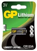 GP Lithium Battery CR123A - Single