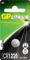GP Lithium Button Cell Battery - CR1220 Single