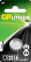 GP Lithium Button Cell Battery - CR2016 Single