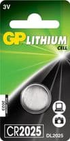GP Lithium Button Cell Battery - CR2025 Single