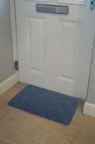 Groundsman Basic Ribbed Indoor Doormat 40 x 60cm - Blue