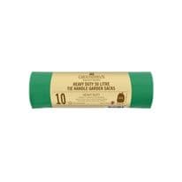 Groundsman Heavy Duty Tie Handle Garden Bags 50L - Pack 10