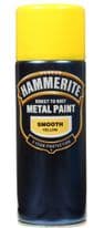 Hammerite Metal Paint 400ml Aerosol - Smooth Yellow