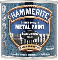 Hammerite Metal Paint Hammered 250ml - Black