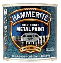 Hammerite Metal Paint Hammered 250ml - Silver