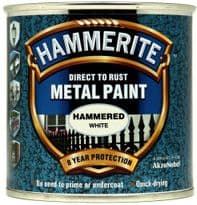 Hammerite Metal Paint Hammered 250ml - White