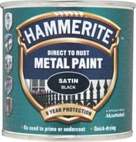 Hammerite Metal Paint Satin 250ml - Black