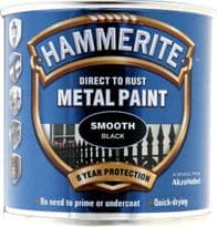 Hammerite Metal Paint Smooth 250ml - Black