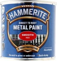 Hammerite Metal Paint Smooth 250ml - Red
