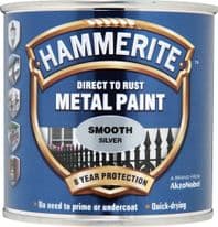 Hammerite Metal Paint Smooth 250ml - Silver