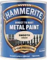 Hammerite Metal Paint Smooth 750ml - Cream
