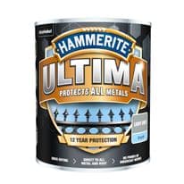 Hammerite Ultima Smooth Metal Paint - 750ml Light Grey