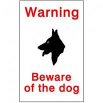House Nameplate Co Beware Of The Dog - 15x10cm