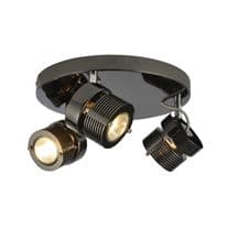 Inlight Pedro Cylinder 3 Spot - Black/Chrome