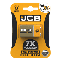 JCB Super Alkaline 9v Cell Batteries - LR22