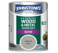 Johnstone's Exterior Quick Dry Satin 750ml - Ashford Grey