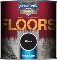 Johnstone's Garage Floor Paint Semi Gloss 250ml - Black