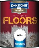 Johnstone's Garage Floor Paint Semi Gloss 750ml - White