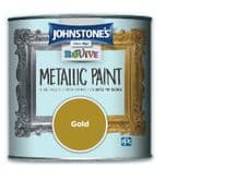 Johnstone's Metallic Paint 375ml - Gold