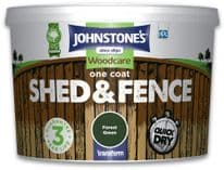Johnstone's One Coat Shed And Fence 9L - Forest Green