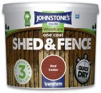 Johnstone's One Coat Shed & Fence 5L - Red Cedar