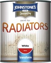 Johnstone's Paint For Radiators - 250ml White Gloss