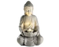 Kaemingk LED Buddha Fountain - Grey
