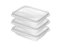 Kitchen Essentials Food Storage Boxes - 1000ml Pack 3