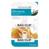 KitchenCraft Plastic Bag Clip - Medium 2 Piece