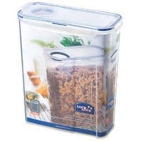 Locknlock Rectangular Storage Container with Flip Top Lid Clear/Blue - 4.3L (237 x 112 x 280mm)