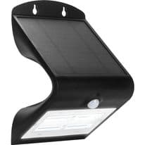 Luceco Solar Wall Light & PIR Sensor - 400 lumens / 3.2w / IP44