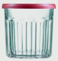 Luminarc Red Top Jam Jar - Sealing Lid (6 Pack) - 0.5L