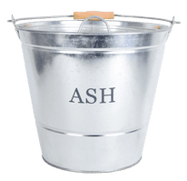 Manor Ash Bucket With Lid - Galvanised