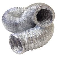 Manrose Aluminium Hose + Clip 4" - 3m
