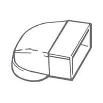 Manrose Elbow Female Round Connector - 4"/100mm/110x54mm