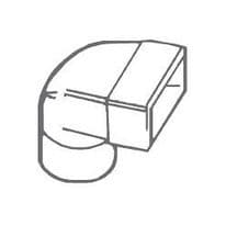 Manrose Elbow Male Connector - 100mm
