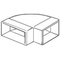 Manrose Horizontal Bend 90 Degree - 110x54mm