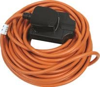 Masterplug Outdoor Heavy Duty Cable Reel Orange - 10m 1 Gang