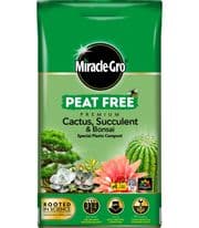 Miracle-Gro® Peat Free Cactus, Succulent & Bonsai Compost - 10L
