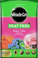 Miracle-Gro® Peat Free Rose, Tree & Shrub Compost - 40L
