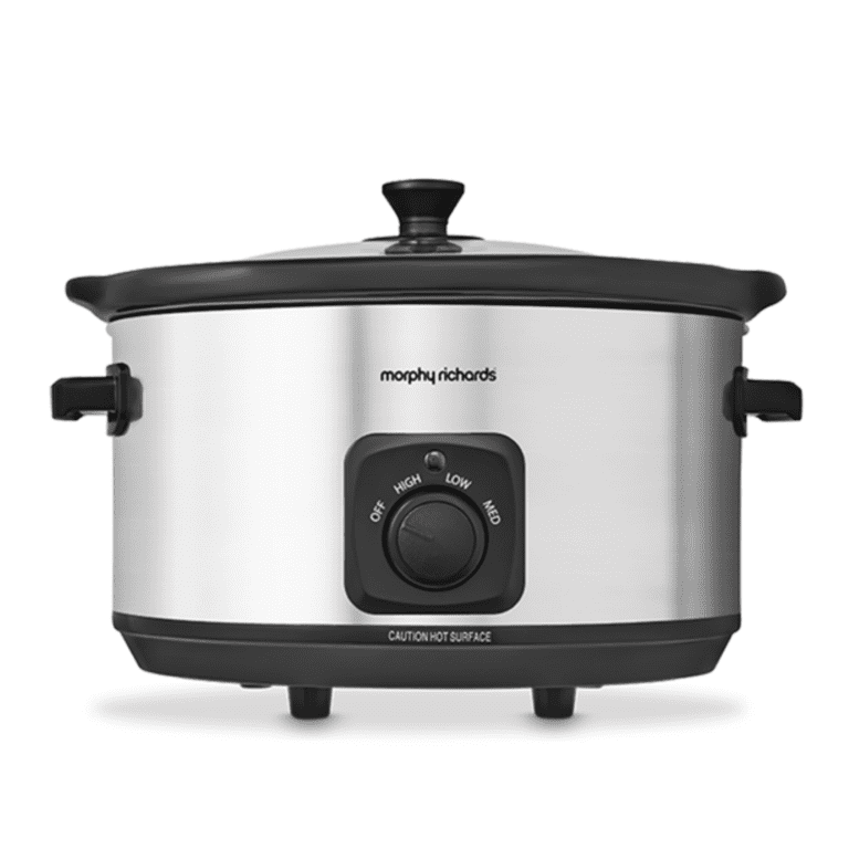 Morphy Richards Ceramic Slow Cooker 6 5L Brushed Steel