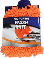 Nova Orange Chenile Noodle Wash Mitt