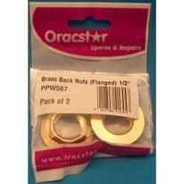 Oracstar Brass Back Nuts - Flanged 1/2"
